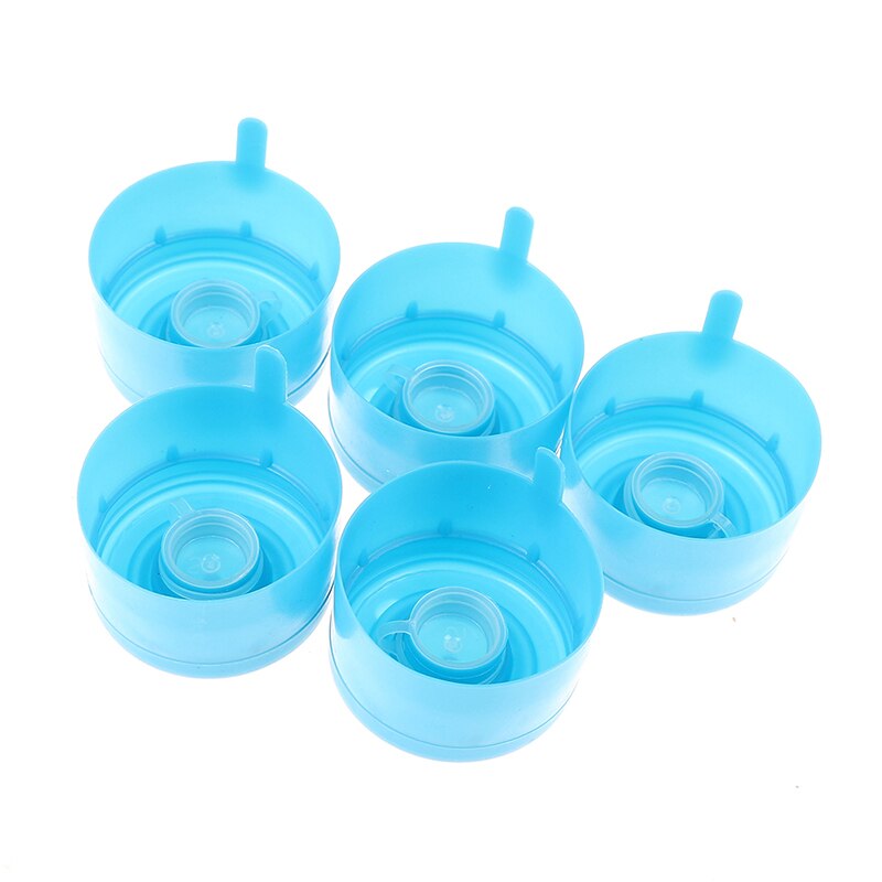 5 stuks 3/5 gallons anti-pel doppen waterfles klikdeksels lekvrije herbruikbare vervangende waterflesdoppen