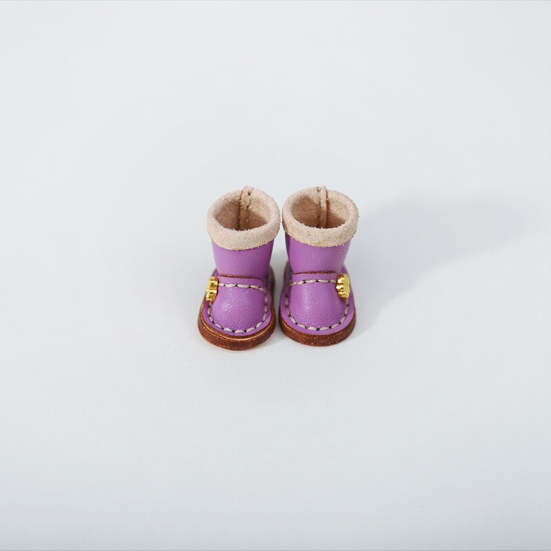 1/12bjd Bjd Poupée Chaussures Haut de gamme À La Main En Cuir De Vachette bottes Chaussures Pour Obitsu 11 OB11 Taille CGC Poupée 11cm Body9: B (5)