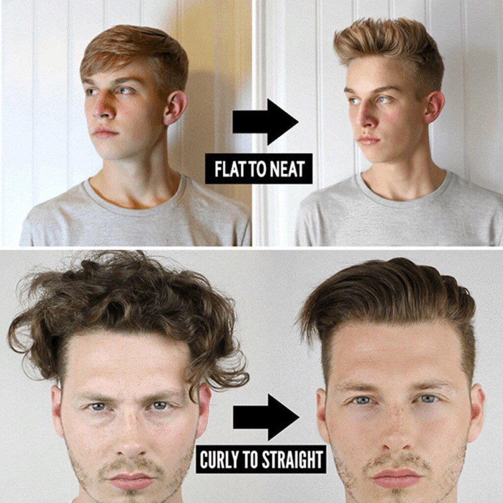 Multifunctionele Haar Kam Borstel Haar Styler Stijltang Haar Rechttrekken Kam Haren Curler Quick Haren Styler Voor Mannen # G30