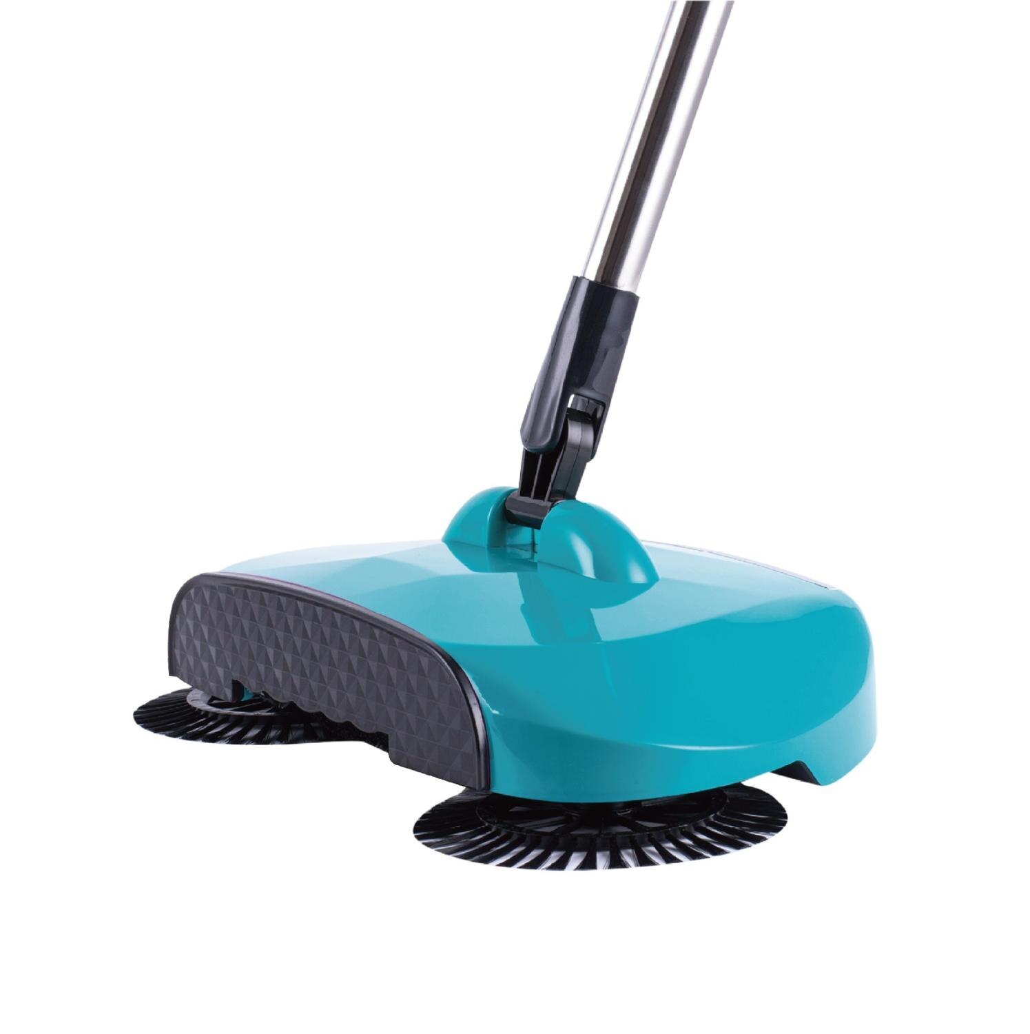 Sweeping Machine-The Amazing 3 Way Cordless and Hard Surface Spin Sweeper: Green
