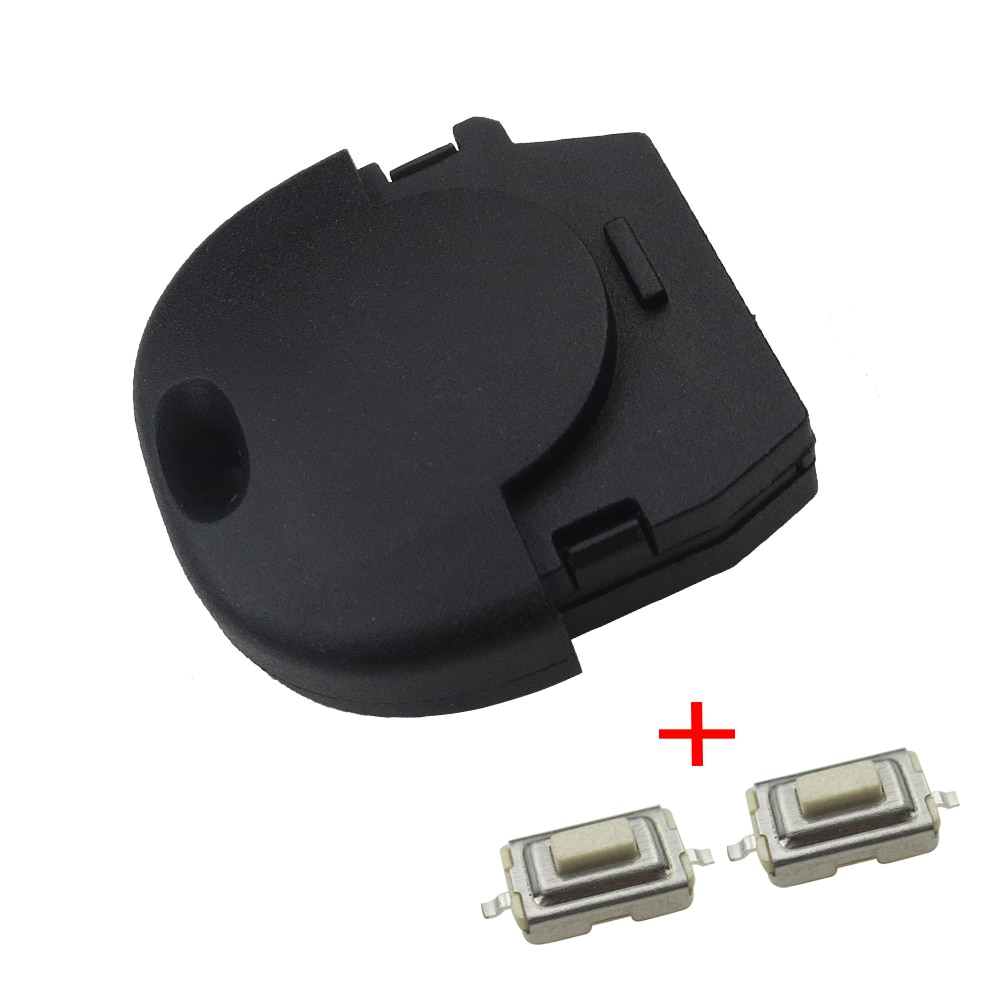OkeyTech Replacement Remote Key Cover Case FOB 2 Buttons With 2PCS Switches &amp; Battery For Nissan Micra Almera Primera X-Trail