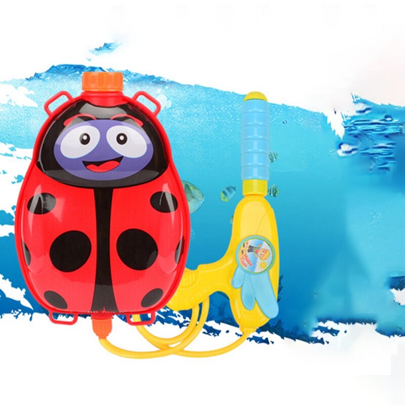 Jongen en meisje druk rugzak waterspel zomer strand cartoon rugzak water speelgoed