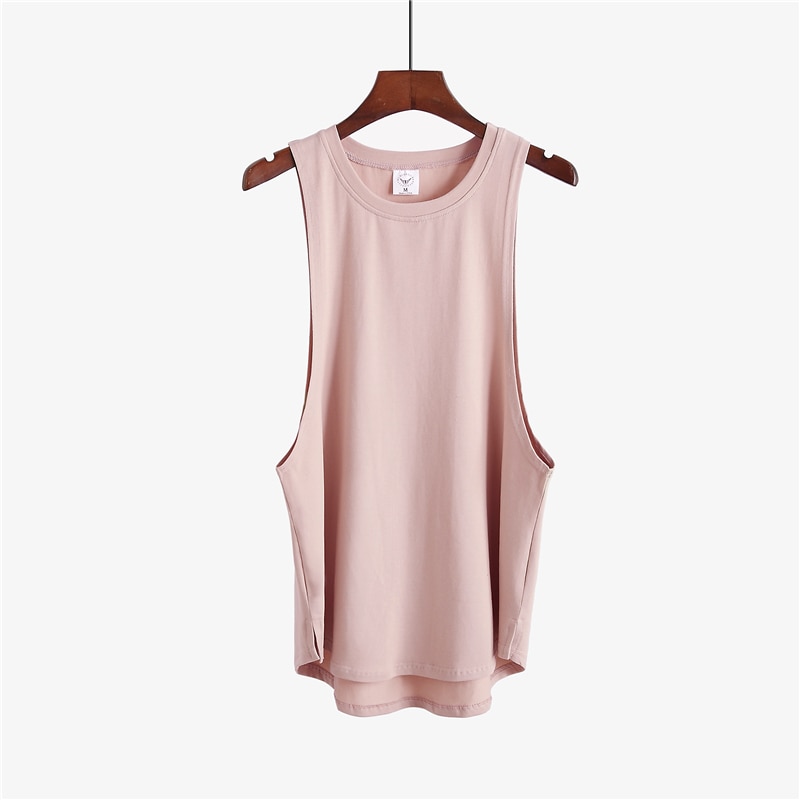 Sommer gym klær merke singlet canotte bodybuilding stringer tank topp menn fitness skjorte muskel ermeløs vest tanktop: Khaki / L