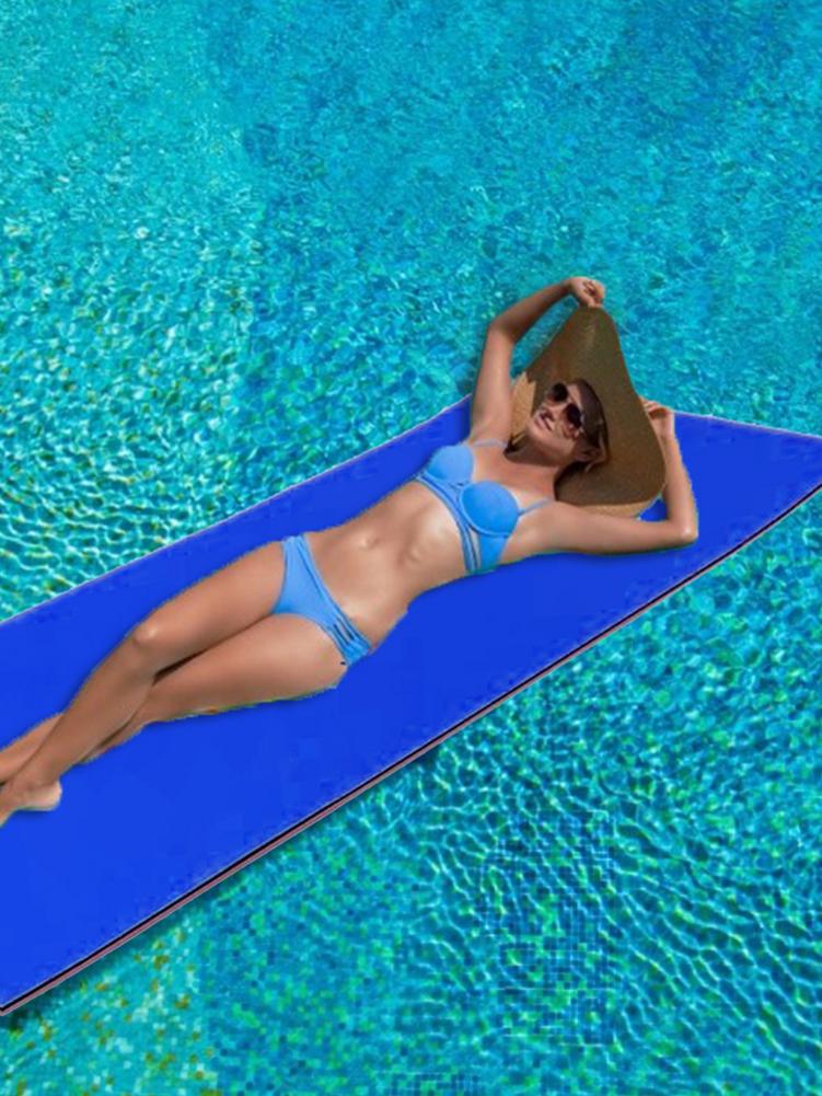 Schwimm Wasser Pad Matte reißfest 2-schicht XPE Roll-up Schwimm Insel für Pool See Ozean