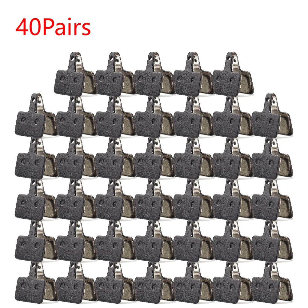 Pastillas de freno de disco para bicicleta de montaña, piezas de resina semimetálicas para SHIMANO M375, M445, M446, 10/15/20/30/40/50 pares: Gris claro