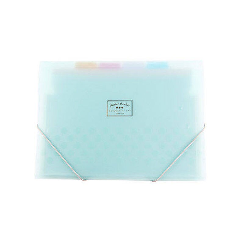 File folder A4 Expanding Wallet Document organizer File folder A4 Frosted PP 4 colors available FIle Folder fog-like feeling: Sky blue