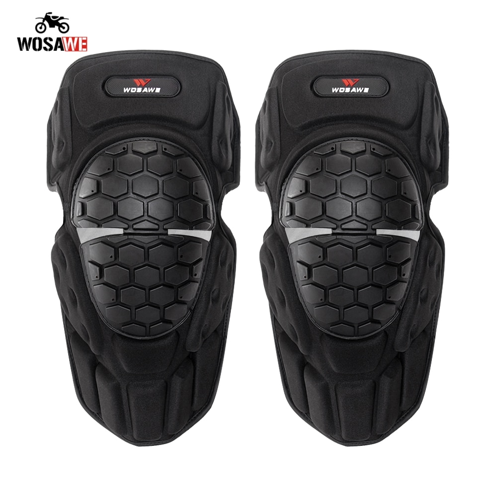 WOSAWE Motorcycle Knee Pads Motocross Riding Knee Protector Shin Brace Protective Guard Knee Protective Gear Sport Knee Guard