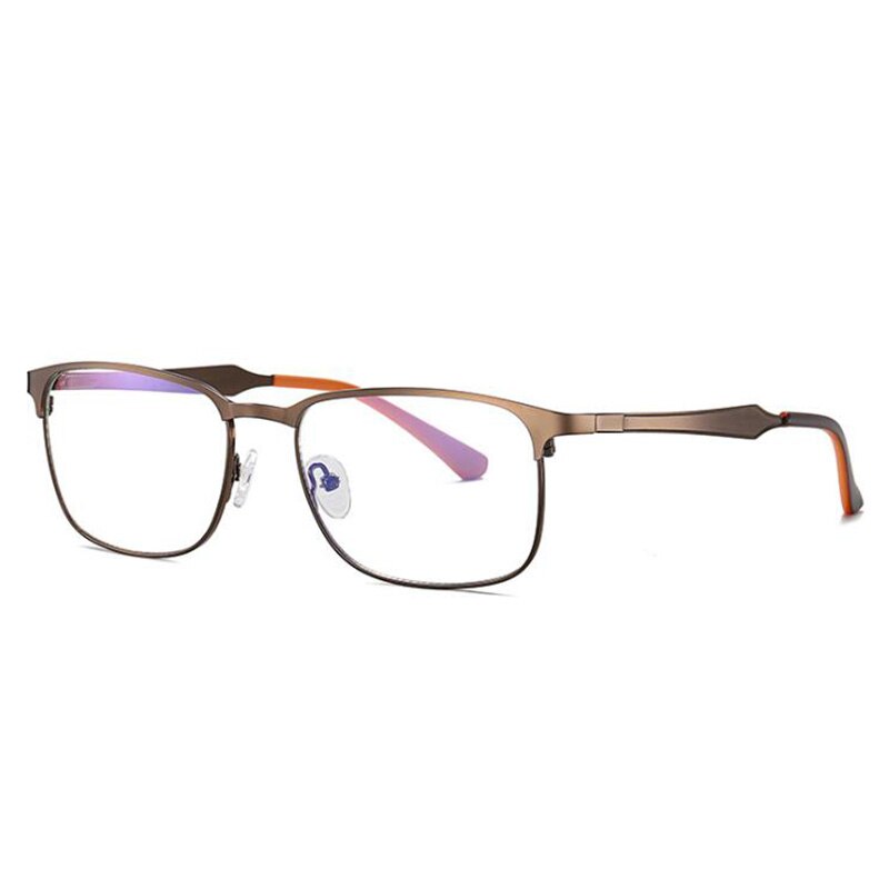 RBENN gafas de ordenador de negocios para hombres, gafas de bloqueo de luz azul de para hombres, gafas de juego Anti luz azul UV400: Matte Brown