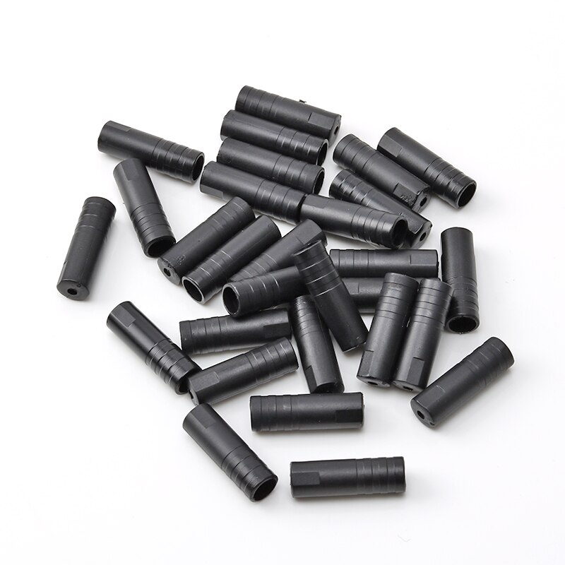 Bolany 100PCS/Lot Outer Cable End Caps 4mm Bicycle Black Plastic Brake Tube Tips Crimps Derailleur Shift Cap Wire Ferrules Bike
