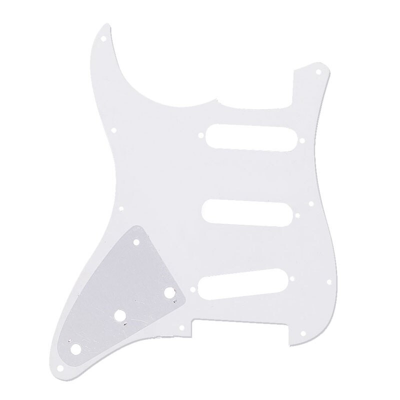 3Ply Strat Style Scratch Plate Pearl White Guitar Pickguard For Fender Strat