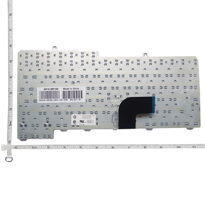 GZEELE Keyboard for Dell Latitude D520 D530 D520N Series Laptop US Keyboard Replacement Teclado NSK-D5K01 PF236 9J.N6782.K01