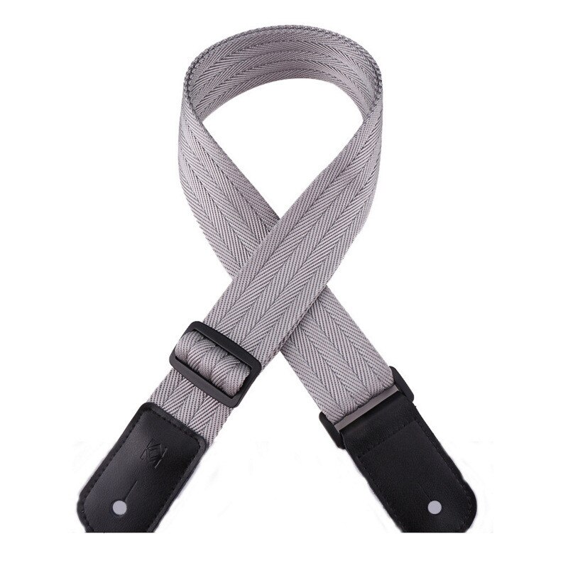 Katoen Kleine Ukulele Gitaarband Verstelbare Riem Ukulele Crossbody Schouderriem Gitaar Riem Accessoires: Grijs