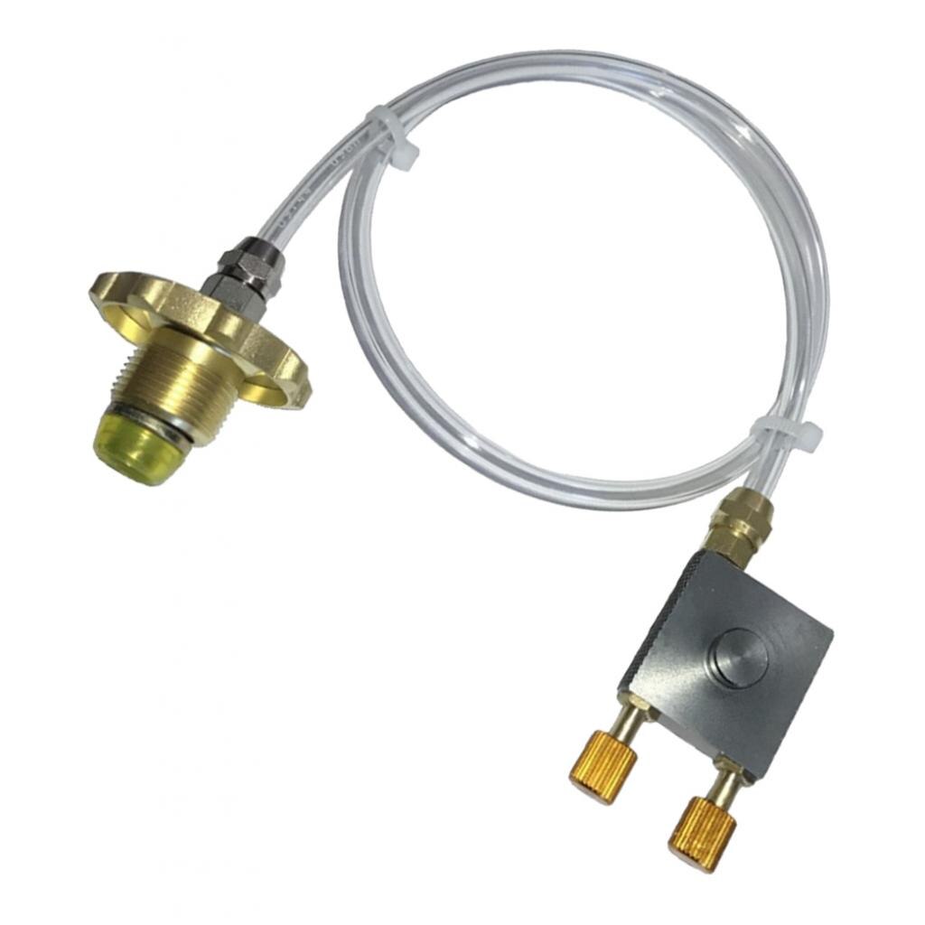 Adaptador de repuesto de propano y hierro ligero, conjunto de válvulas inflables para barbacoa doméstica