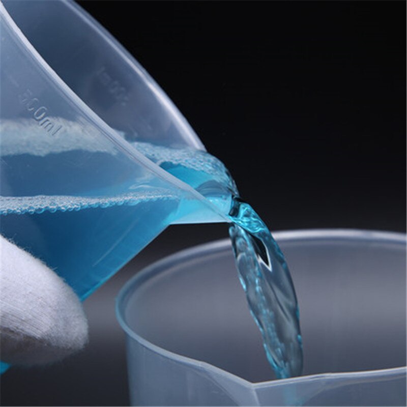 Office teacher supplies classroom experimental consumables thick plastic measuring cup 50/100/200/250/500/1000ml beaker