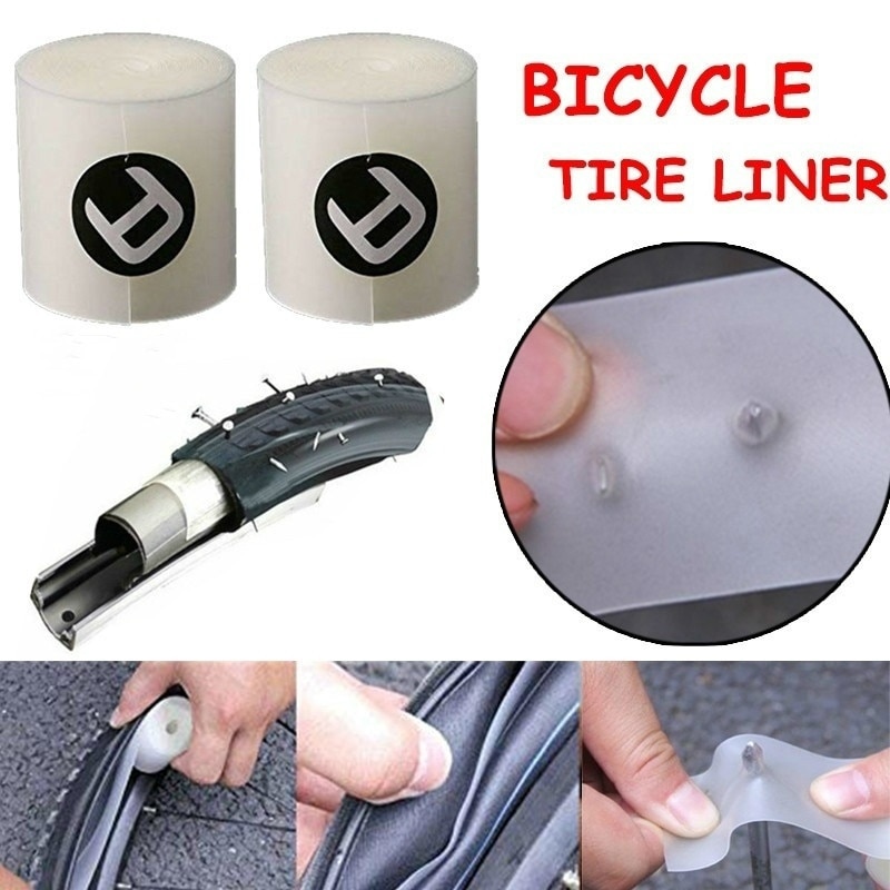 2pcs Bicycle Tire Liner Bike Puncture Proof Belt Protection Pad Anti-Puncture Tyre Protector Tape MTB Road Bike Repair Tools