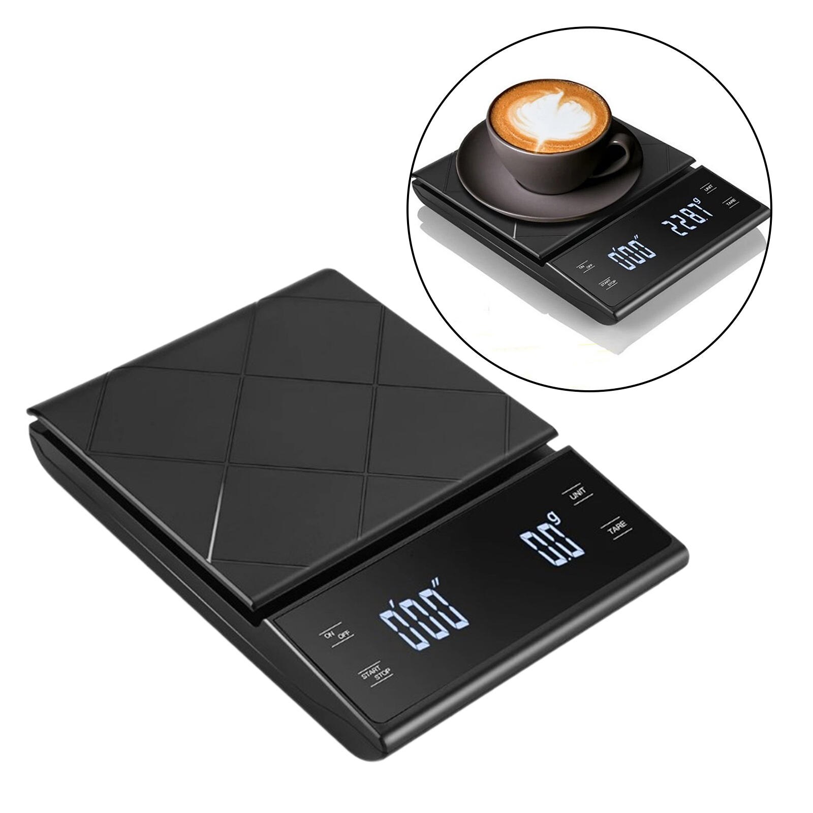 Digital Coffee Scale Food Weighing with Tare Function High Precision Baking LED Display Food Scale G/OZ/ml/lb