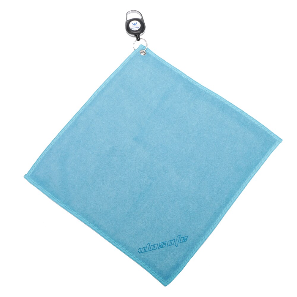 Golf Handdoek Borstel Tool Kit Met Club Groove Cleaner Intrekbare Verlengsnoer En Clip: Sky Blue