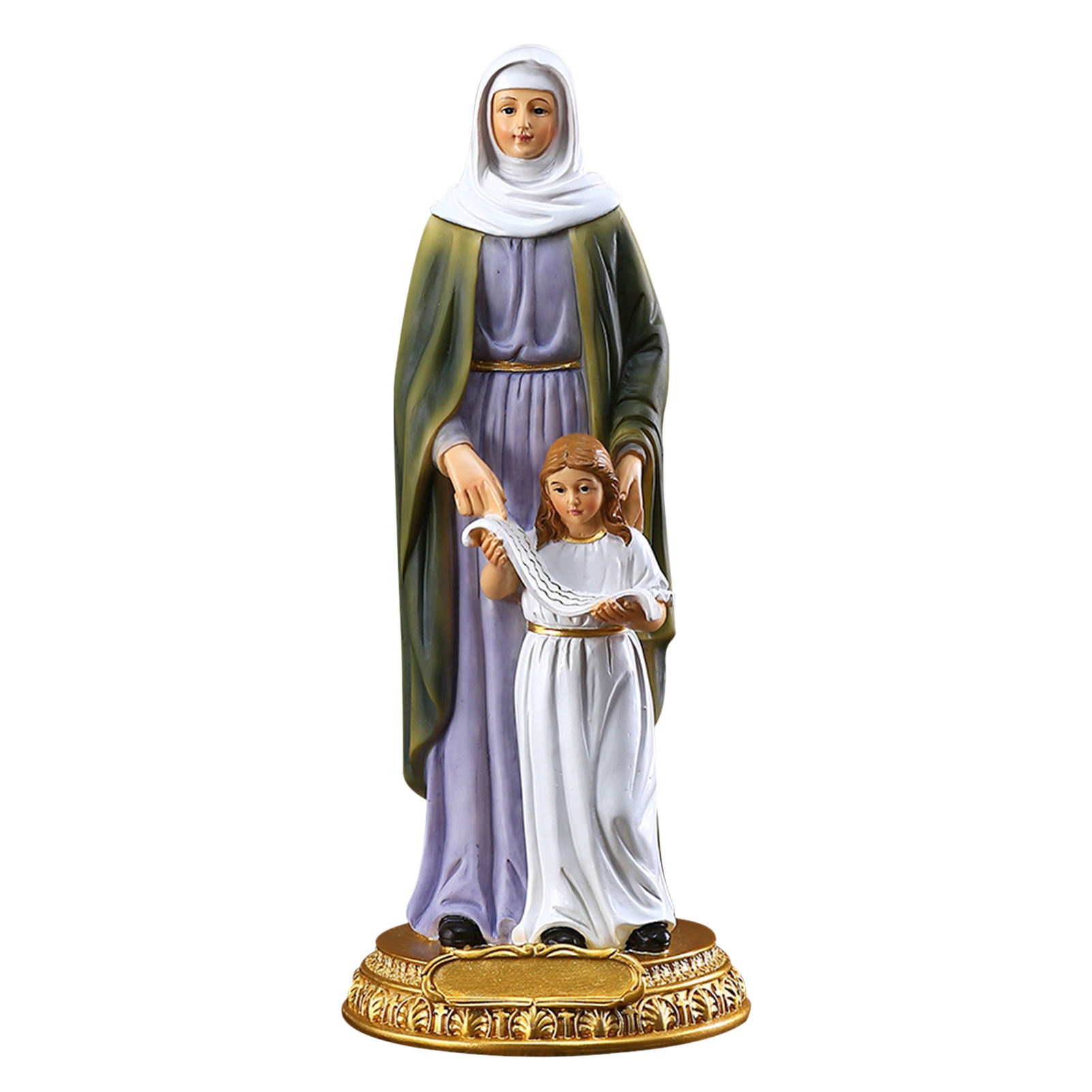 Virgin Mary Resin Statue Sculpture - Religious Garden Statues 8.46 Inch Virgin Mary The Mother Statue Sculpture For Your