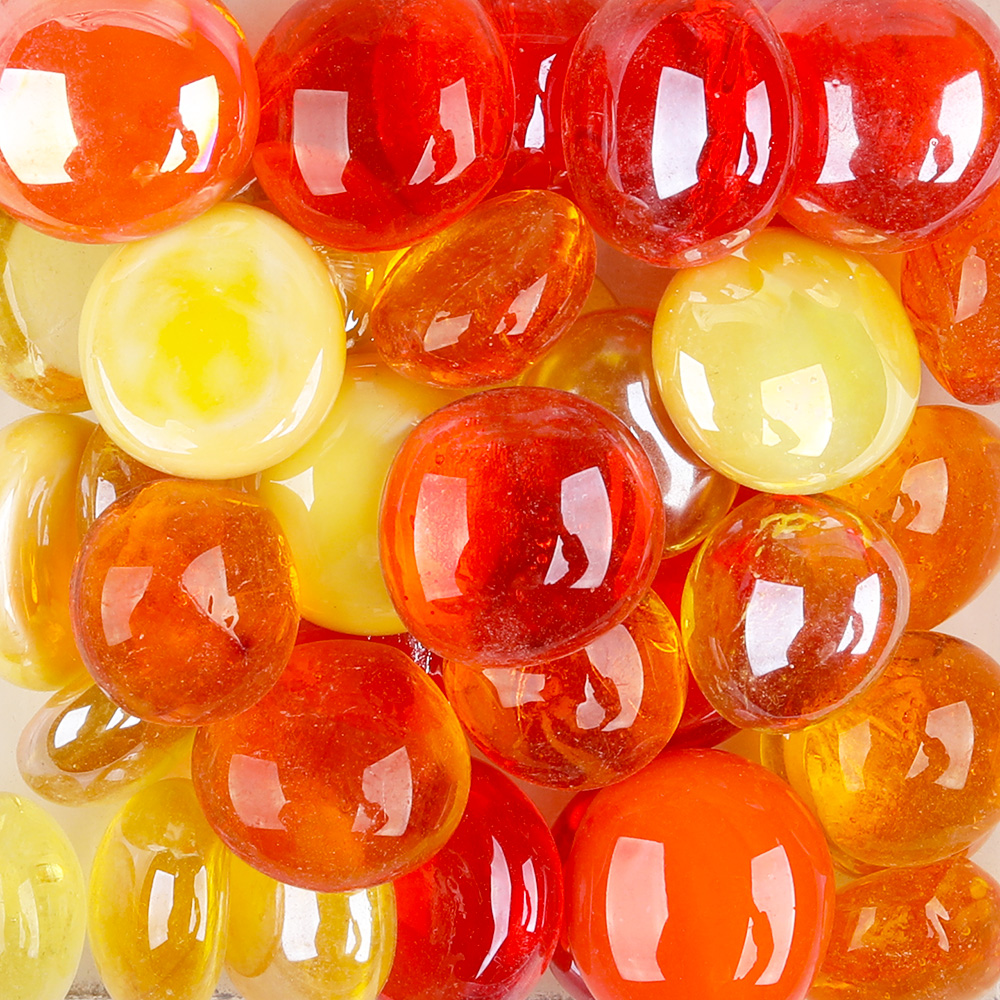 200g/35pz Medio 17-22 millimetri di Vetro Trasparente gocce Pepite perline di Vetro gemme di Vetro Rosso Blu verde Giallo mosaico fai da te che fa il mestiere: DM500