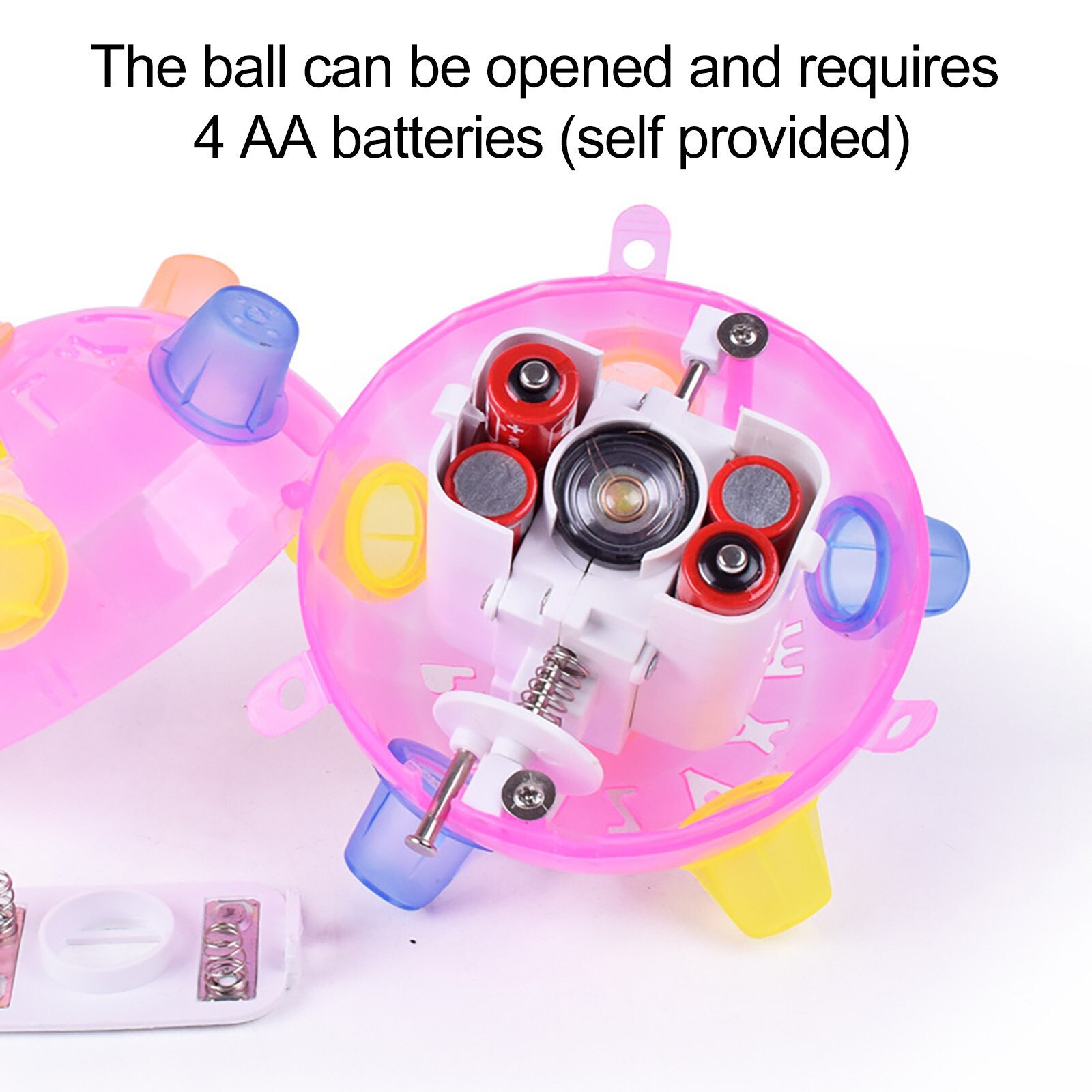 Bola de luz Led para niños, pelota de rebote intermitente para saltar, bailar, música, Juguetes Divertidos para niños, para niños y niñas
