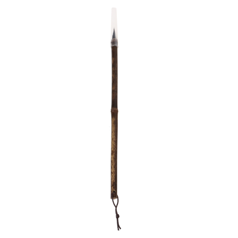 Pinceau de peinture chinoise en bambou naturel, pour calligraphie, régulier