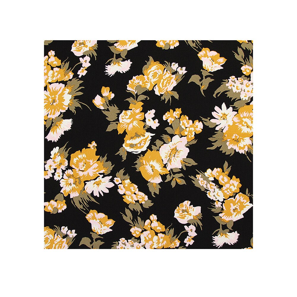 Håndlavet diy bomuldsstof vintage patchwork klud gruppe almindelig klud forskellige mønstre blomster bomuldsklud 1m*1.5m: 03