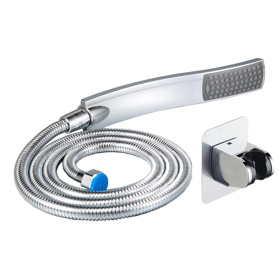 Hand Shower,Hand Held Shower Head Bathroom Accessories ABS Chrome Finished 150CM Stainless Steel Hose Handheld Showerheads: Red