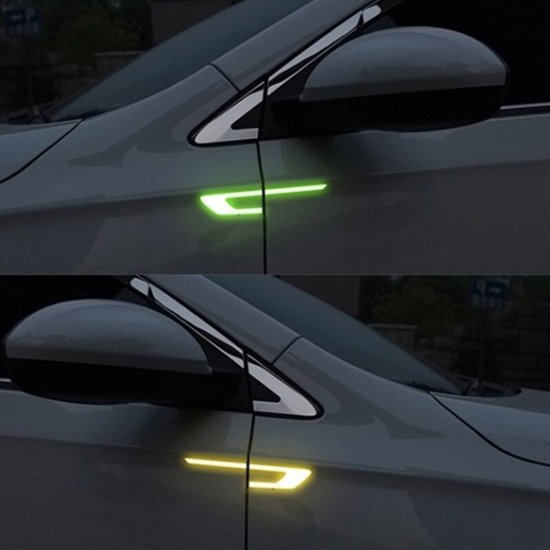 Bumper bumper door scratch-proof glow-light rear view mirror bumper sticker