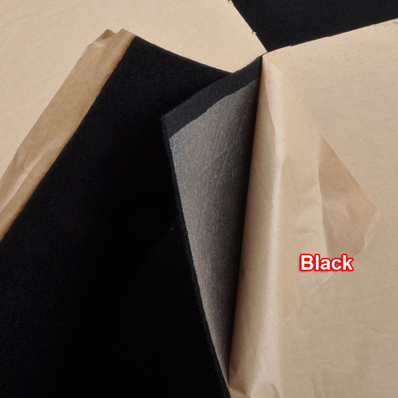 1x0.5m Speaker Cloth Self-Adhesive Felt Subwoofer Box Tape Strip Patch Sound Absorption Anti-seismic Beige/Silver/Gray/Black