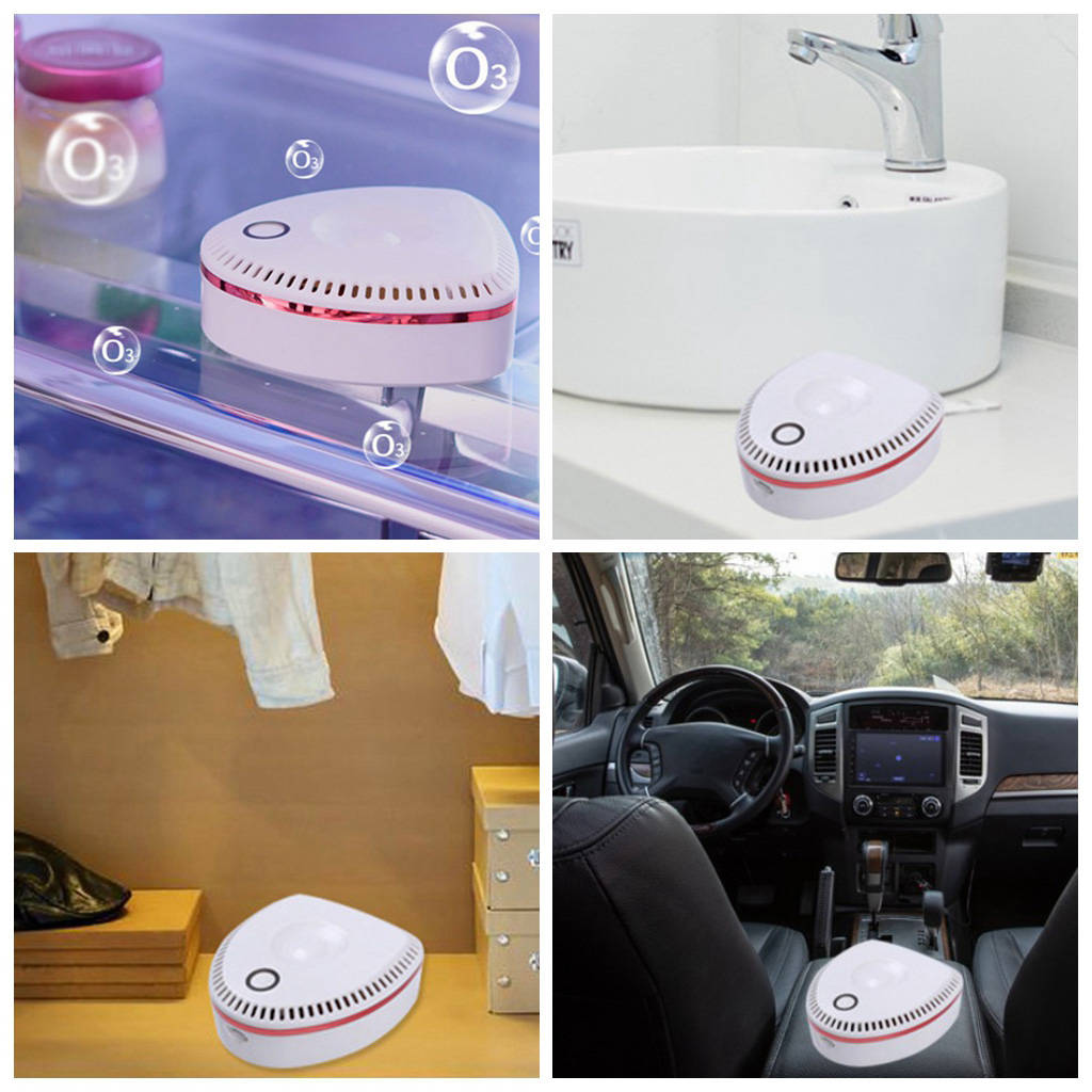Mini Ozon Generator Deodorizer Luchtreiniger O3 Usb Oplaadbare Koelkast Purifier Portable Air Kleine Ruimte Clear Geur