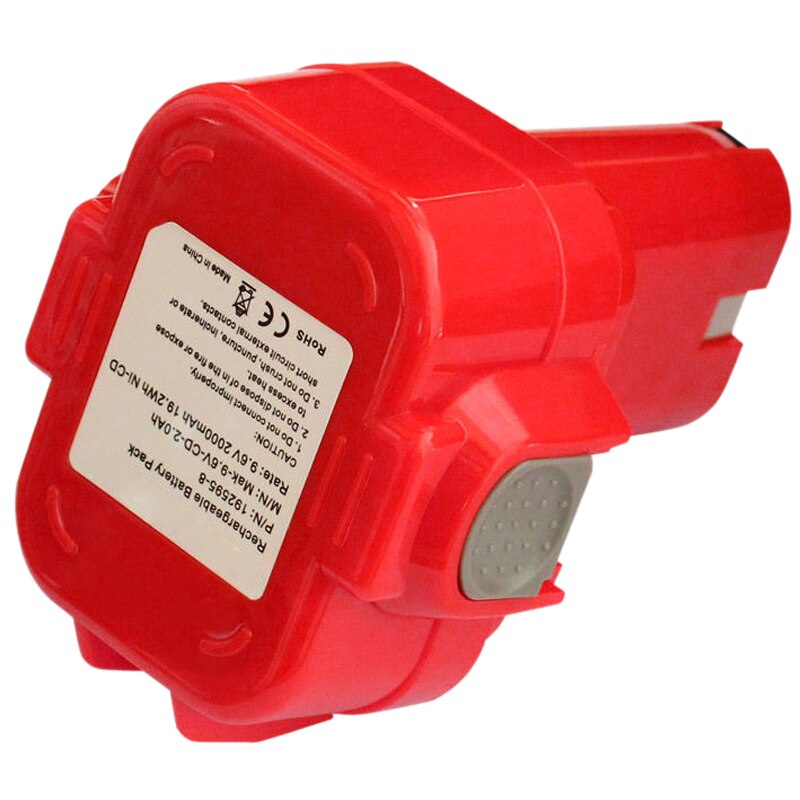 Accu boormachine voor makita 9120 9122 6207d 6260d bmr 100 ml903 9.6v 2.0ah