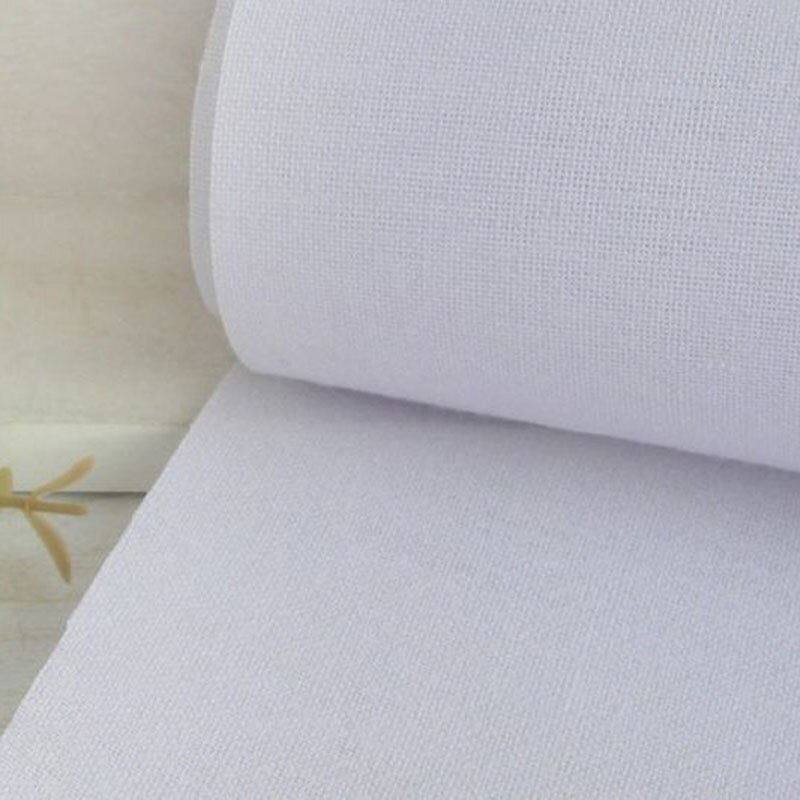 112cm 1m/lot white flat glue hard cotton cloth interlining for shirt collar sleeve suit garment patchwork diy accessories871