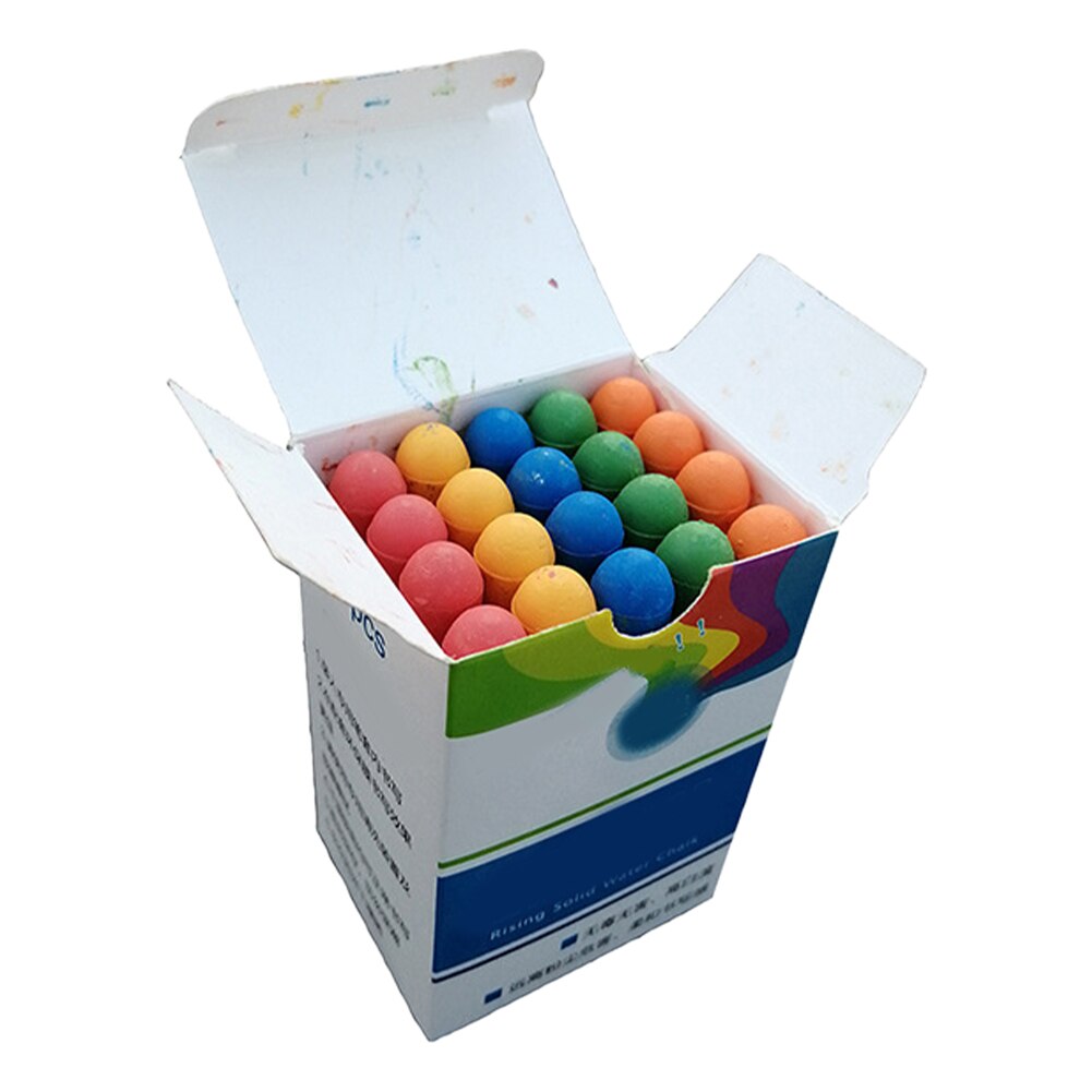 Meeting Room Non Toxic Kindergarten Drawing Writing Manual Playground Dustless Chalk Pavement School Stationery Kids Teacher: Multicolor