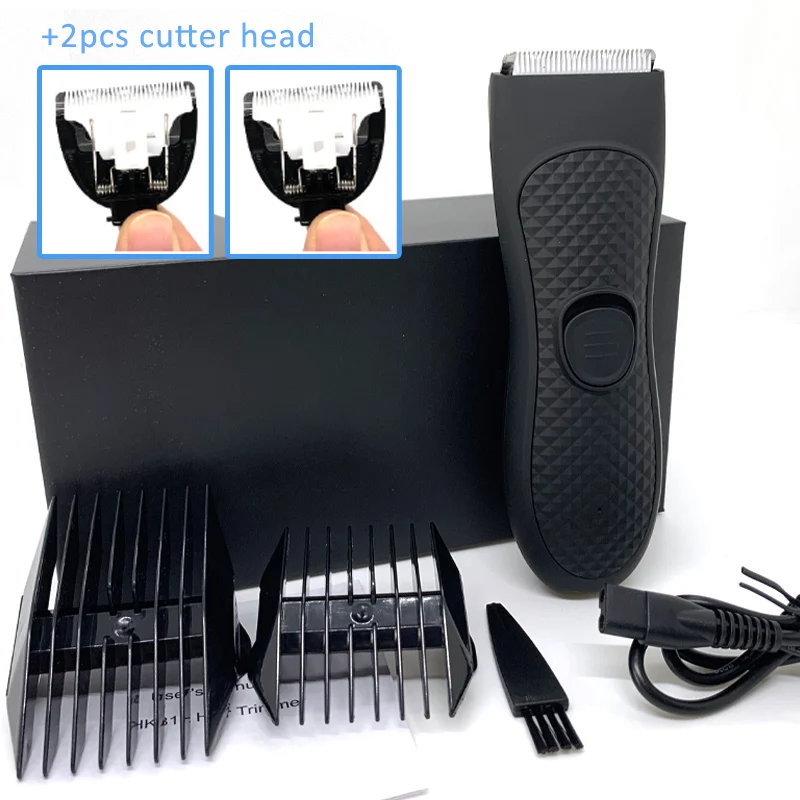 Máquina de corte de cabelo profissional aparador de barba barbeador elétrico para corpo adulto barbear ipx7 à prova dwaterproof água segurança navalha clipper: Rosa