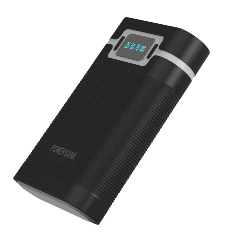 Anti-Reverse Draagbare Power Bank Box 4X18650 Diy Display Acculader 5V 2A Case