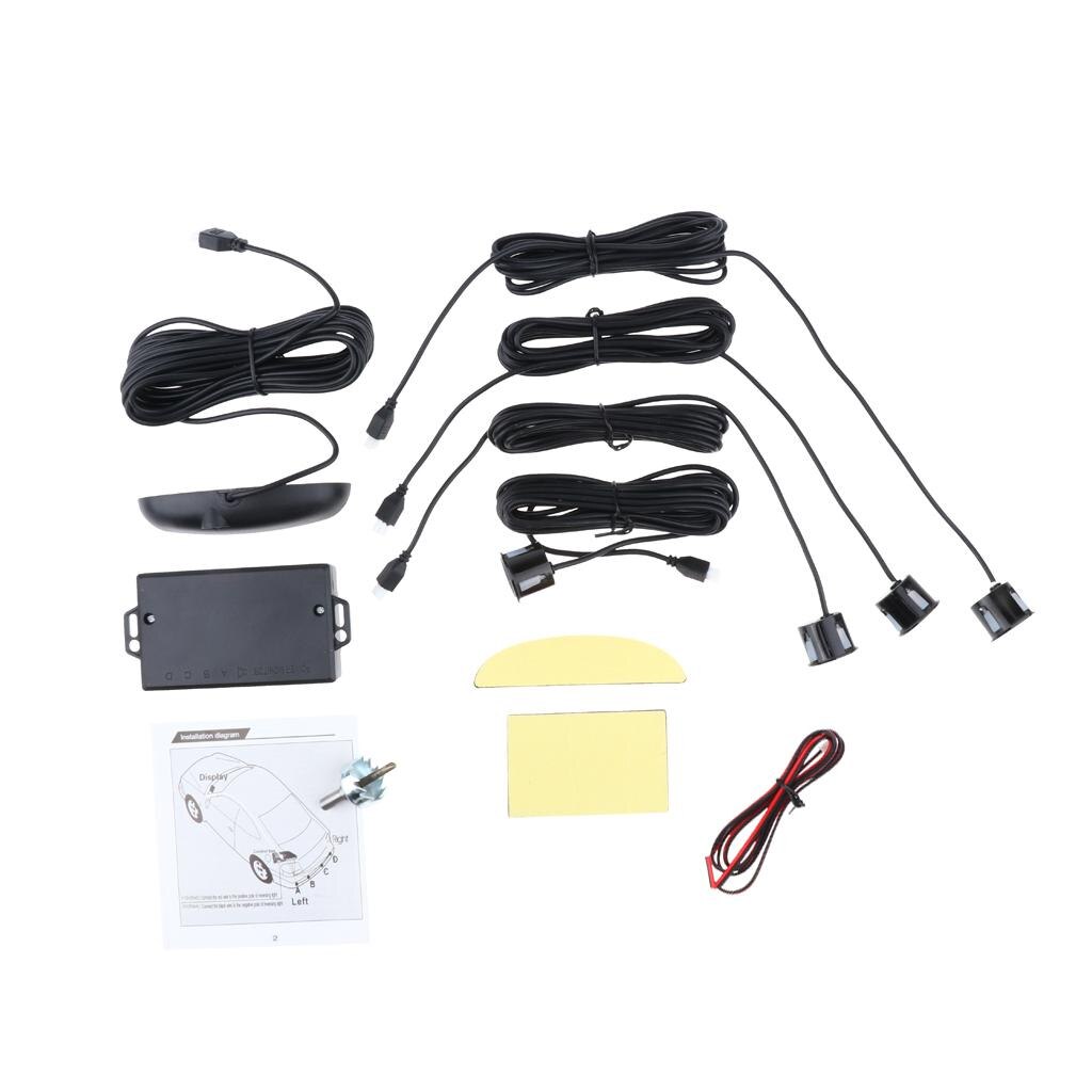 Parking Sensor Car Reverse Backup Rear Buzzer System Kit Alarm