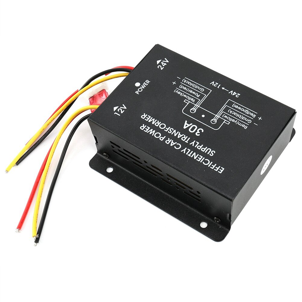 Conversor da fonte de alimentação do carro 30a step down inversor 24v a 12v