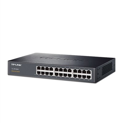 Switch ethernet TP-LINK 24 porte Fast Ethernet switch 24FE TL-SF1024D RJ45 port Auto MDI/MDIX MAC fanless desktop plug and play