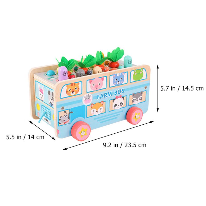 1 Set Whack-A-mole Speelgoed Houten Blokken Speelgoed Cognitieve Speelgoed Educatief Speelbal Accessoire Speelgoed Voor Kinderen Kids