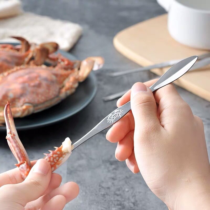 Ensemble de pinces à crabe en acier inoxydable, 6/12 pièces, pour fruits, fruits, fruits de mer, pince à homard, Gadgets de cuisine, outils pour fruits de mer
