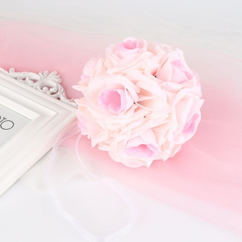 Simulation Of Encrypted Ball Flower Ball Centerpieces Cloth Rose Decorative Hanging Flower Ball Wedding Kissing Ball