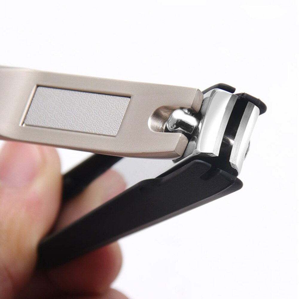 Anti-splash Nail Clippers Nail Clipper Stainless Steel Nail Tool for Salon (Champagne Large Size)