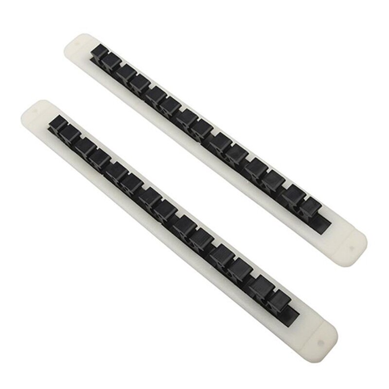 2PCS 33cm Portable Fishing Rod Holder Stand 7-Rod Storage Rubber Rod Rack Wall Mounted Fishing Rod Shelving Accessories: Default Title