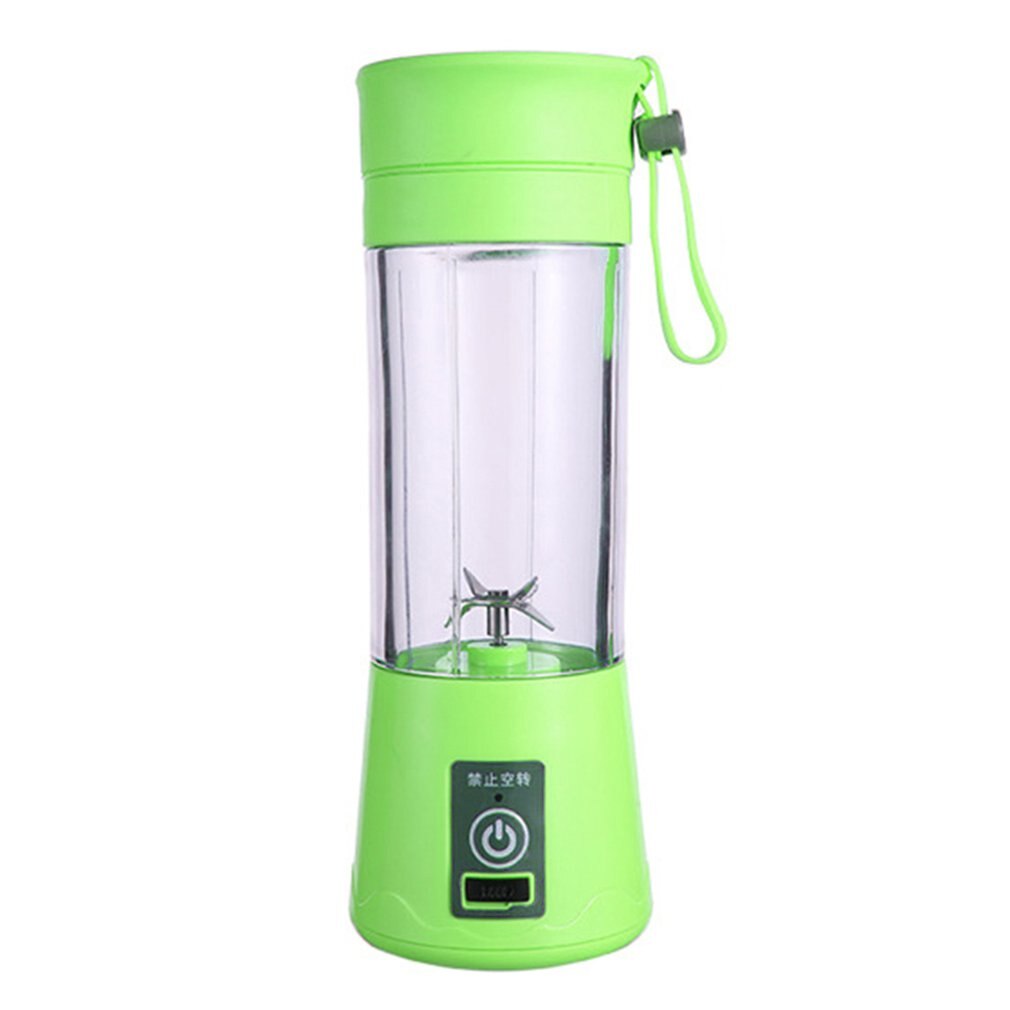 Bærbar blender mixer usb elektrisk juicer maskine smoothie blender mini foodprocessor personlig blender kop juice blendere: Grøn