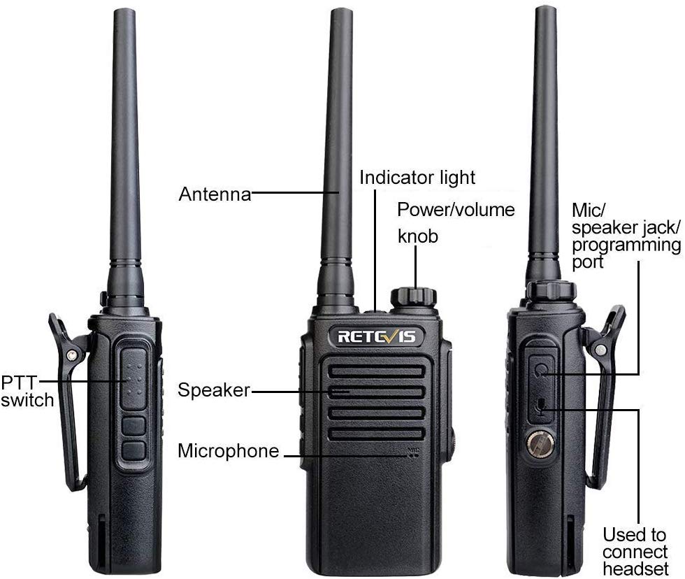 Retevis RT647 IP67 Waterdichte Walkie Talkie 1Pc Pmr Radio PMR446 Vox Handsfree Twee-weg Radio Comunicador voor Surfriding/Skiën