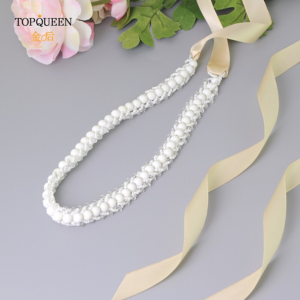 Topqueen S322 Kralen Riem Bruiloft Bruids Riem Bruiloft Parels Riem Bruiloft Accessoires Bruiloft Vrouwen Sash Populaire Bridal Sash