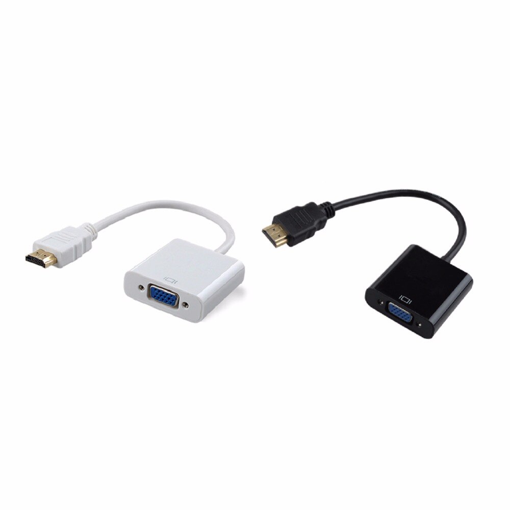 Hdmi Naar Vga Adapter Male Naar Famale Converter Adapter 1080P Digitale Naar Analoge Video Audio Voor Pc laptop Tablet