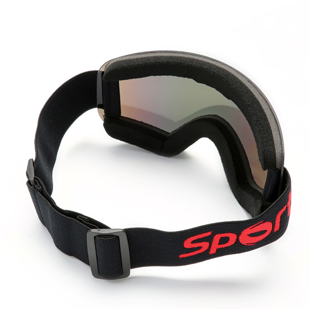 Skibril Skiën Mannen Vrouwen Sneeuw Snowboard Goggles Single Lagen UV400 Anti-fog Grote Ski Masker Bril