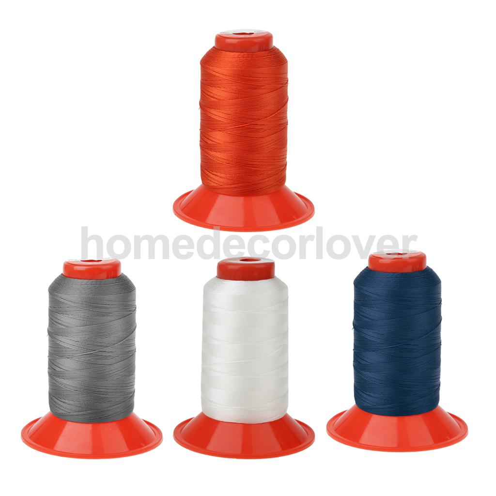 4Pcs 500m Bonded Nylon Thread Heavy Duty Awning Tent Backpack Leather Sewing Spool Cord for Hand and Sewing Machine Durable