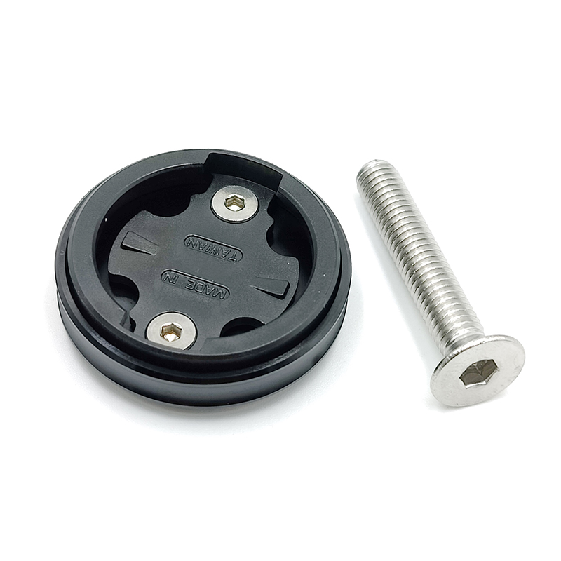 Garmin Edge Stuurpen Top Cap Mount Fiets Zwaartekracht Cap Mount Voor Garmin Bryton Wahoo Cateye Xoss Igpsport Blackbrid Computer.: For Byrton Black